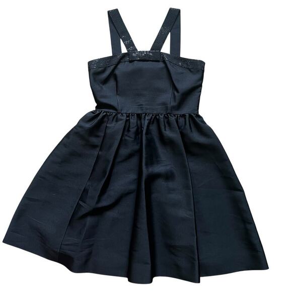 Kate Spade Women’s Pavé Trim Fit & Flare Cocktail Dress Black Size 10 - Picture 2 of 11